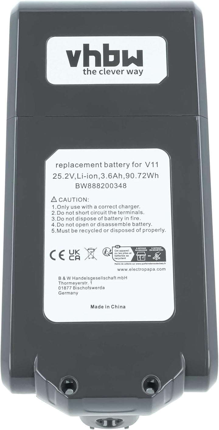 vhbw Akku kompatibel mit Dyson V11 Torque, V11 Absolute Extra, V11 Absolute Pro Home Cleaner Heimrob