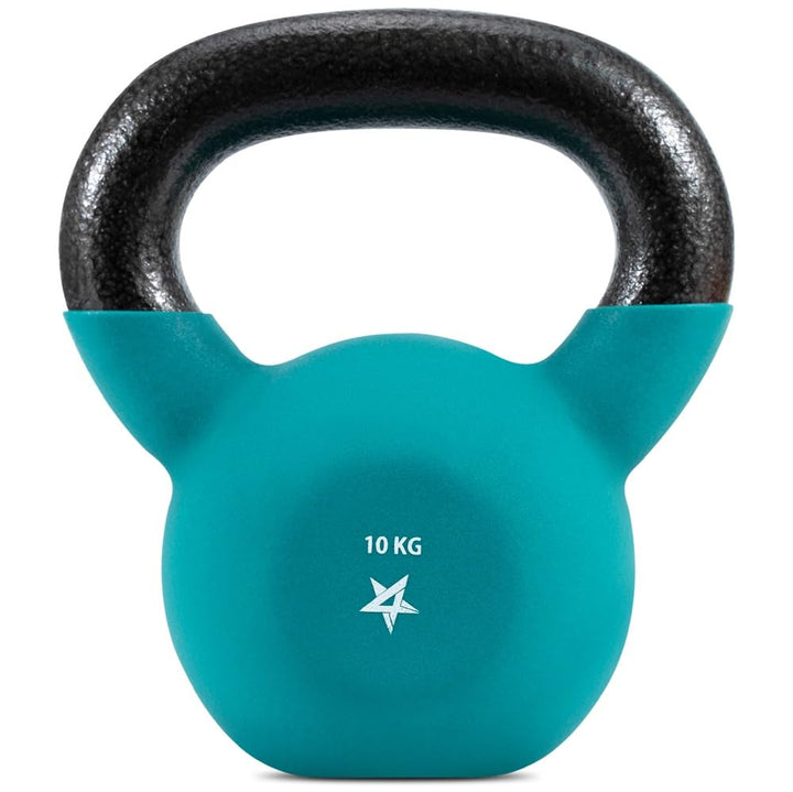 Yes4All 2-20 kg Cast Iron Kettlebell with Neoprene Coating, Multicoloured Kettlebells, Swing Dumbbel