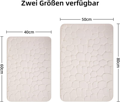 chakme Badematte Memoryschaum Badteppich Memory Foam Duschvorleger Saugfähige Badvorleger Badezimmer