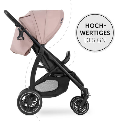 Hauck Buggy Rapid 4D / bis 25 kg/Schnell Faltbar/Sonnen Verdeck UPF 50 + / Gummiräder/Getränkehalter