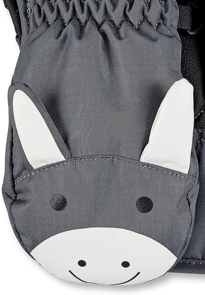 Sterntaler Unisex Kinder Fäustel Baby Fäustling Esel Emmi 1 Dunkelgrau, 1 Dunkelgrau