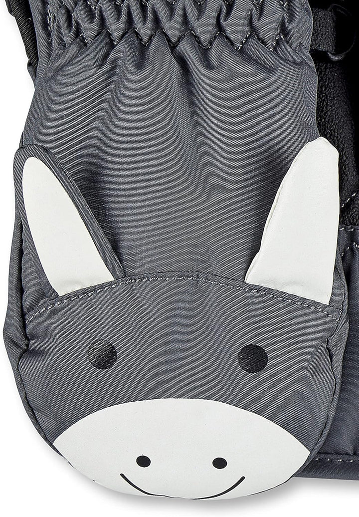 Sterntaler Unisex Kinder Fäustel Baby Fäustling Esel Emmi 2 Dunkelgrau, 2 Dunkelgrau