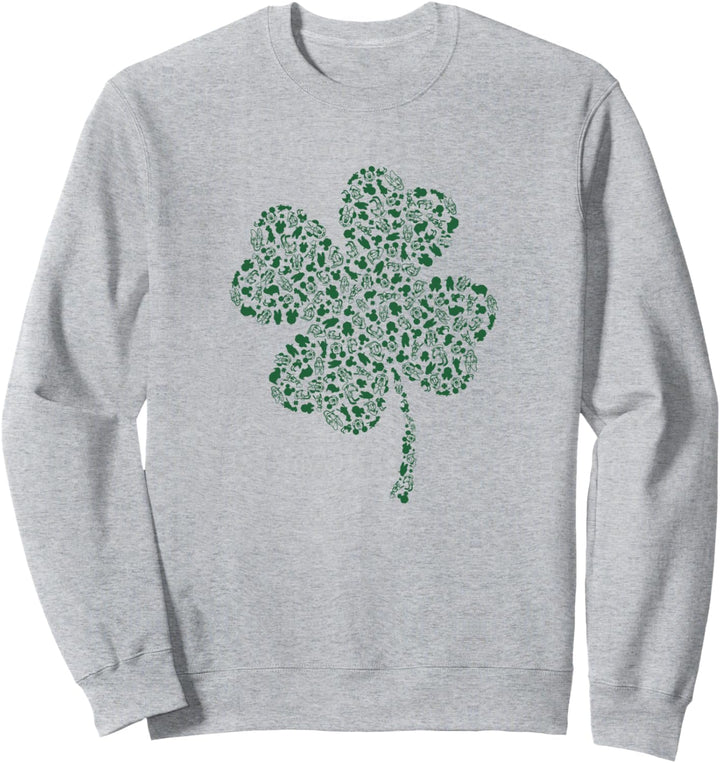 Disney Mickey And Friends St. Patrick's Tag Icon Fill Sweatshirt