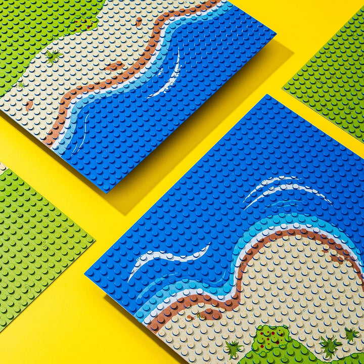 Apostrophe Games Insel Grundplatten für Bausteine Kompatibel mit allen führenden Marken-6 Packung In