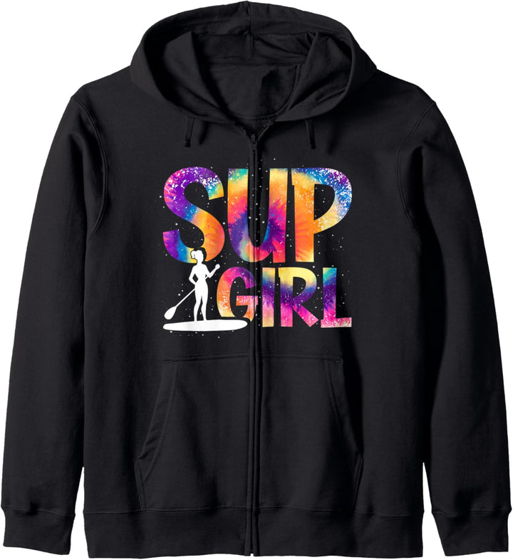 Hobby SUP Mädchen Paddelboarder Sport Stand Up Paddling Kapuzenjacke