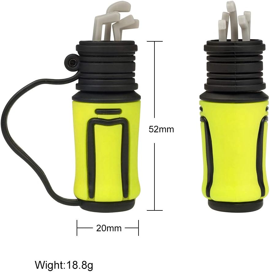 Borlter Clamp 32GB 4 Stück USB-Stick Golfschlägertasche Muster Speicherstick Interessantes USB-Flash