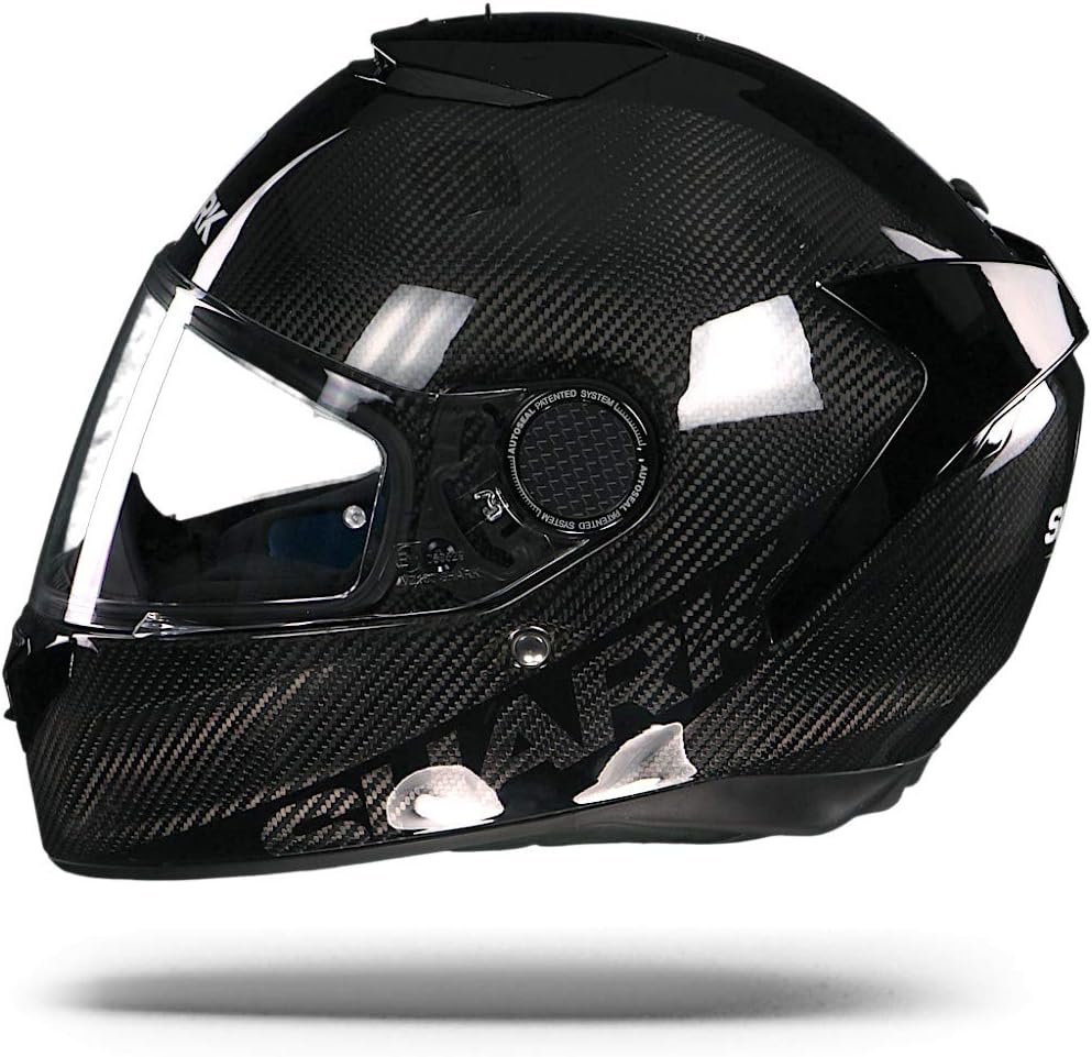 Shark HE5000 Spartan Carbon Racing Motorrad Motorradhelm, Schwarz