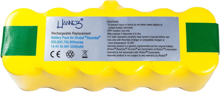Hochwertiger Hannets® Akku I Batterie Ersatz für Roomba Battery Akkupack Roboterstaubsauger Staubsau