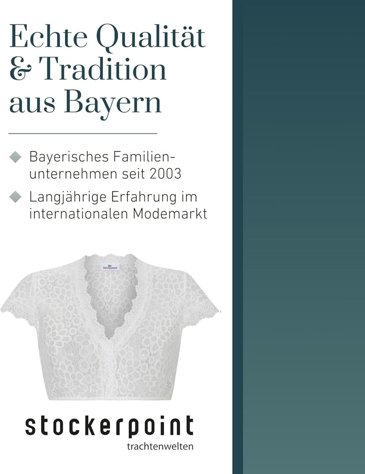 Stockerpoint Damen Bluse Kensy Trachtenbluse 34 Creme, 34 Creme