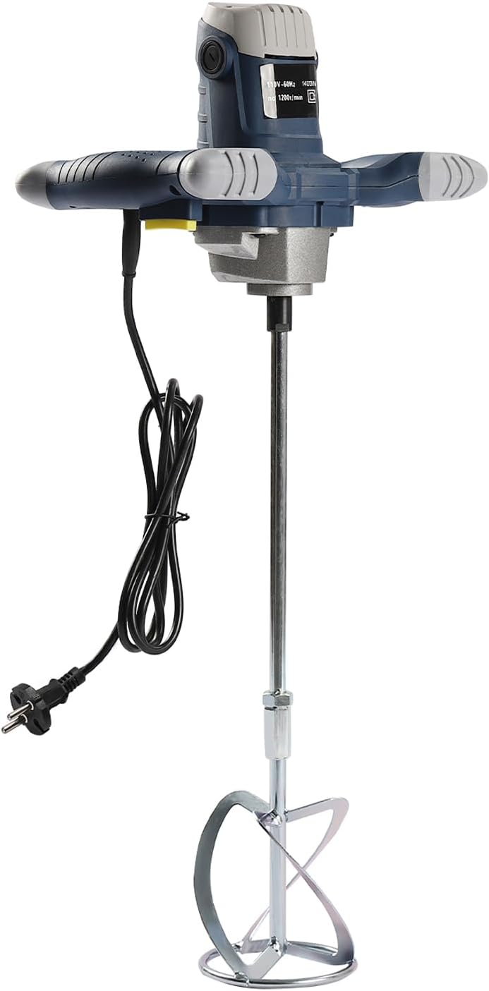 Profi Rührwerk 1400W Handrührwerk Trockenbaumörtelmischer Farb-Mörtelrührer, 6-Gang-Getriebe 0-1200U