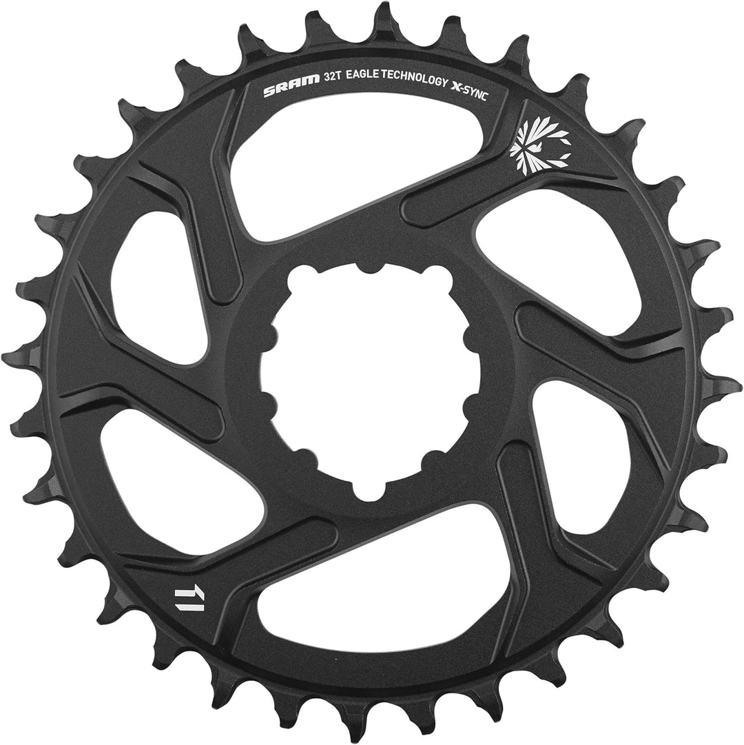 Sram Eagle X-Sync 34T Direktmontage Off-Set Boost Aluminium 12-Fach Kettenblatt - Schwarz, 3 mm Schw