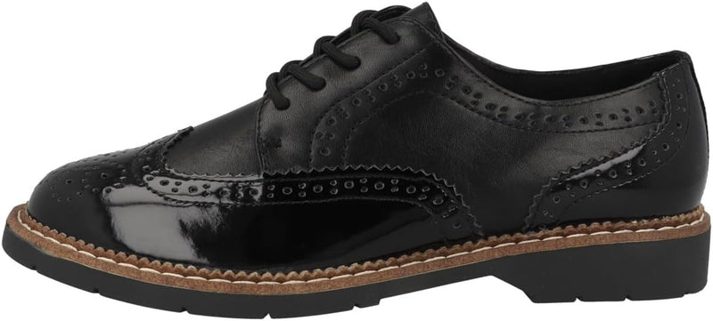 s.Oliver Damen Schnürschuhe Oxford Elegant 37 EU Black Comb, 37 EU Black Comb