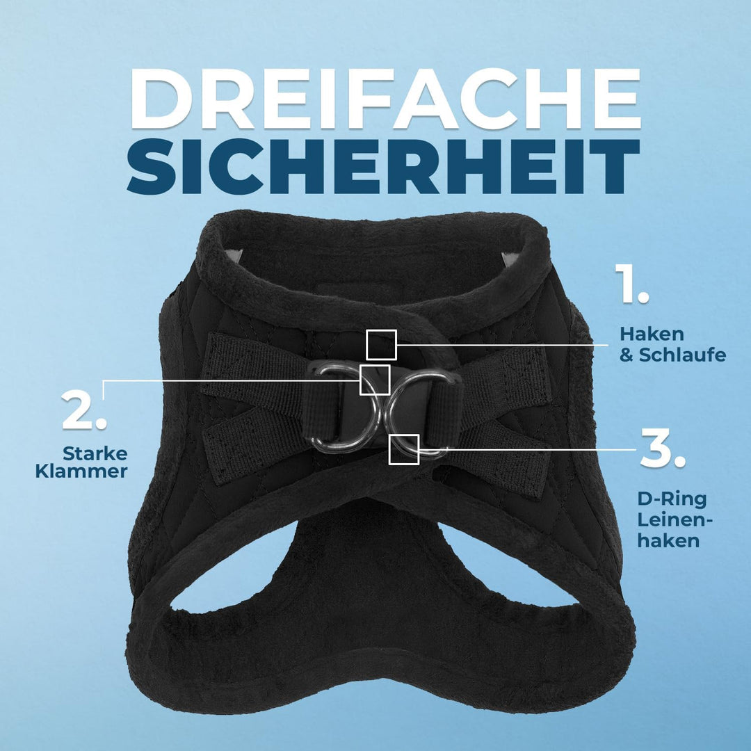 Voyager Step-In Plüsch-Hundegeschirr by Best Pet Supplies - Step-In-Westengeschirr für kleine und mi