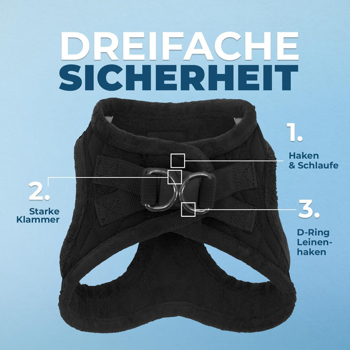 Voyager Step-In Plüsch-Hundegeschirr by Best Pet Supplies - Step-In-Westengeschirr für kleine und mi