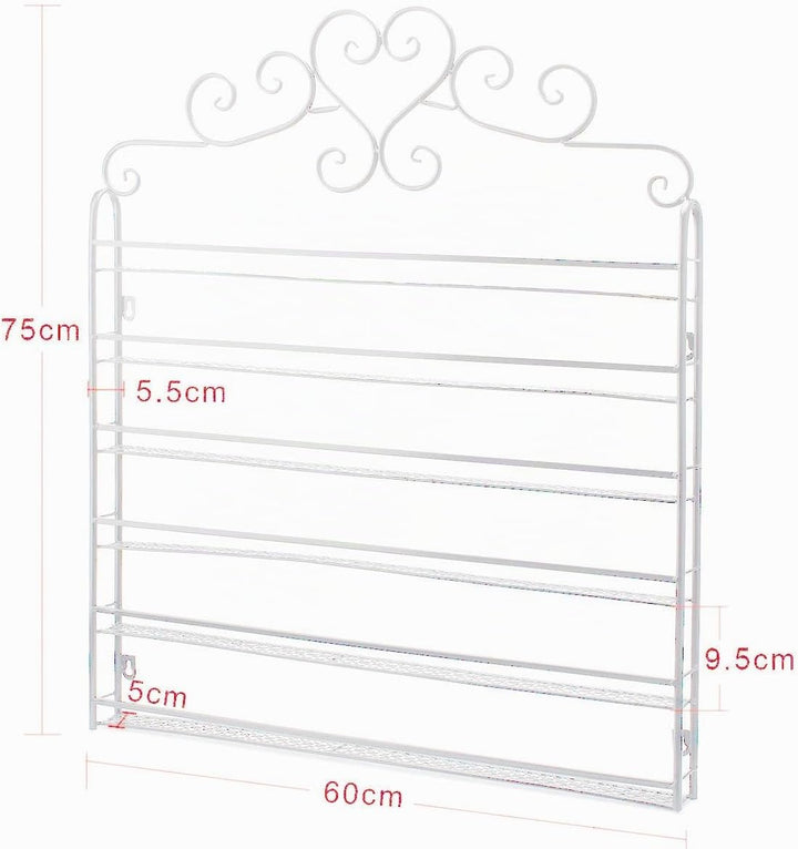 6-tier Metall Nagellackständer Nagellack Aufbewahrung Display Wandregal Nagellack Organisator Lippen