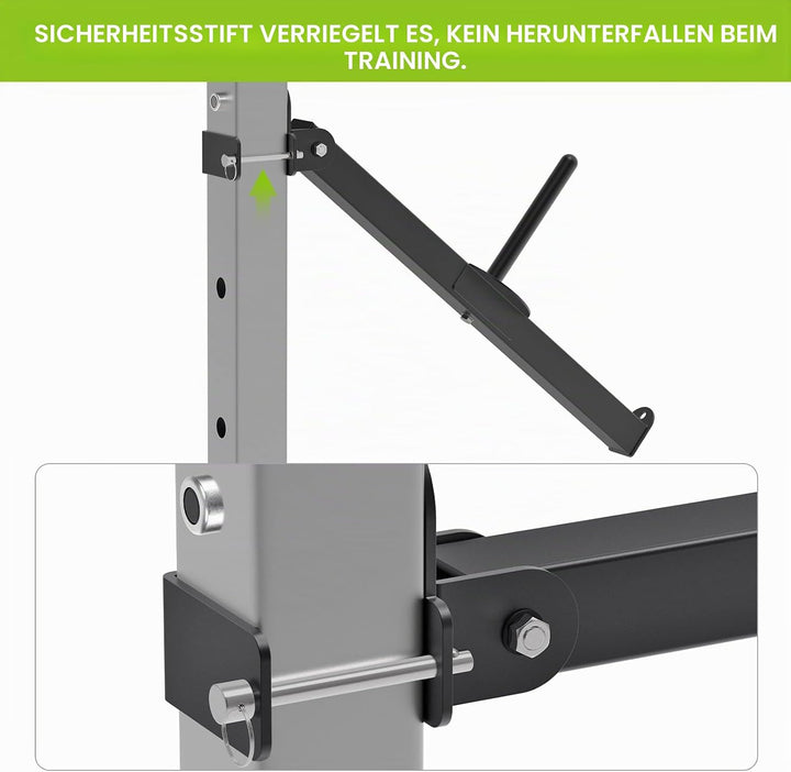 Kipika Gürtel Kniebeugen Befestigung für Power Racks und Käfige, passend für 3x3 Power Cage Squat Ra