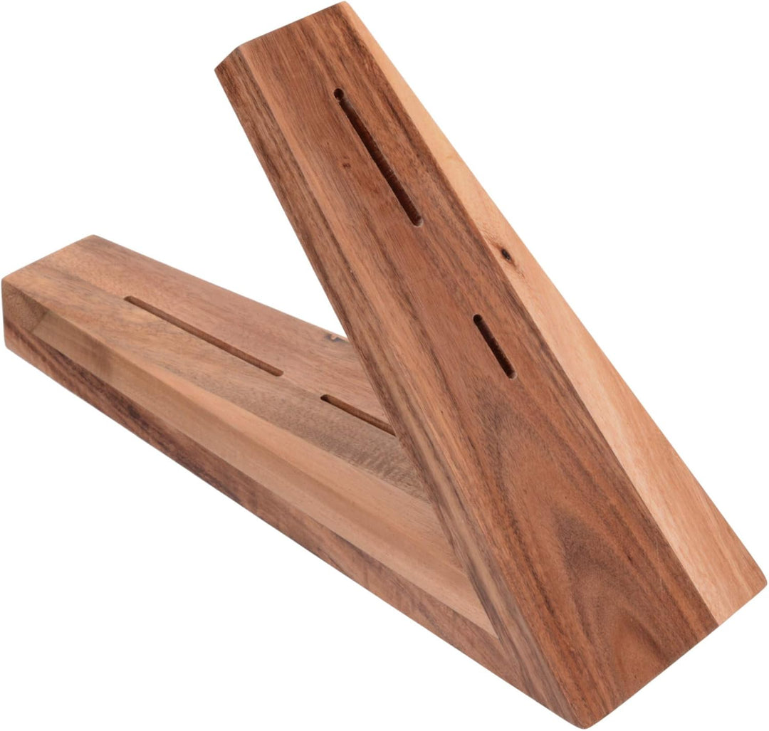 GRÄWE Messerblock für Damastmesser aus Akazie Akazienholz, Akazienholz