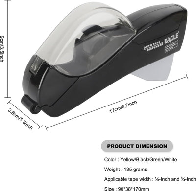 Eagle Automatische Band Dispenser und Band Gun mit 1 Rolle 1/2 Zoll (12mm) und 1 Rolle 3/4inch (19mm