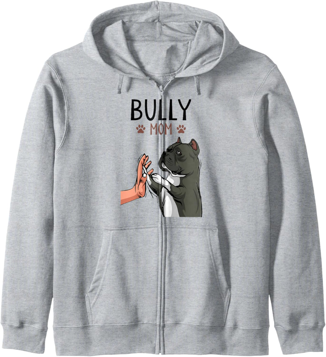 American Bully Mom Hunde Mama Frauchen Kapuzenjacke