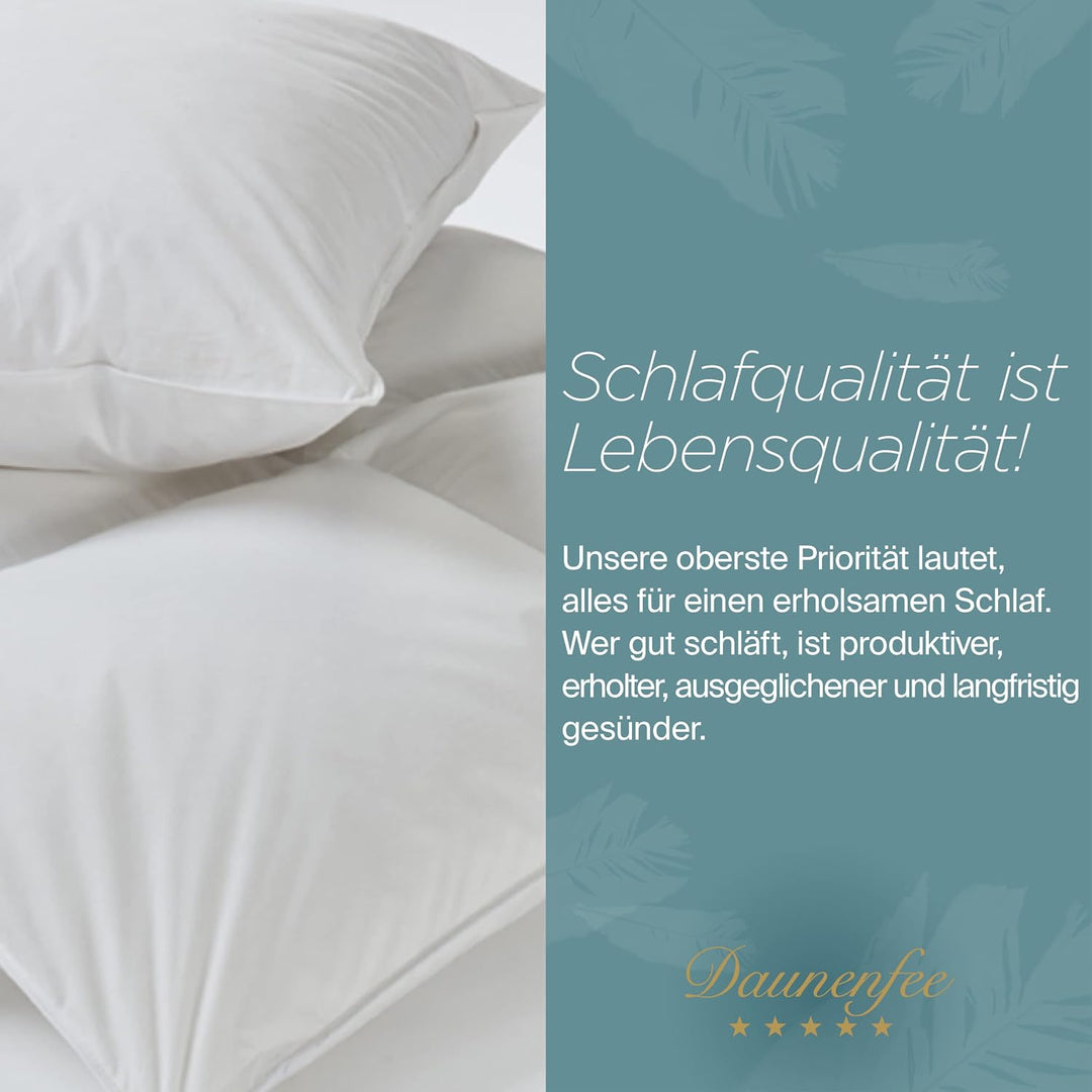 Daunenfee – Cassettendecke 135x200cm – mit Daunen &amp; Federn – 6x8 Karos, 2cm Stege – Handarbeit Made