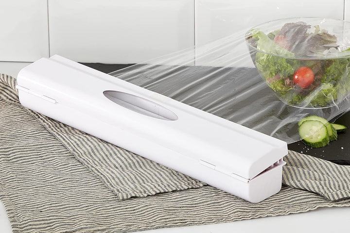 WENKO Folienschneider Mod. Perfect-Cutter praktischer Abroller für Frischhaltefolie und Alufolie Fol