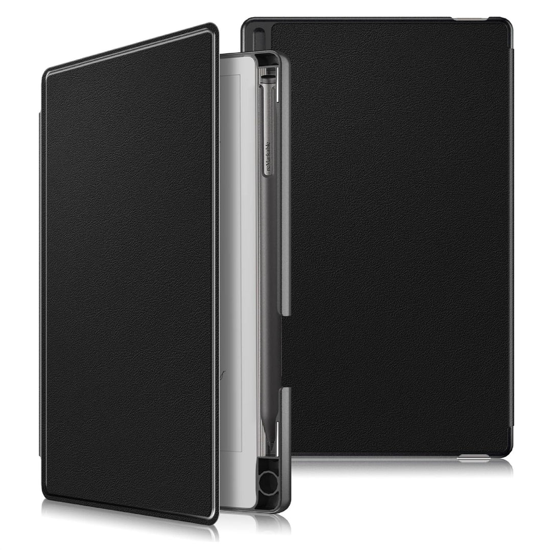 GIOPUEY Hülle Kompatibel mit Remarkable Paper Pro Move 7.3, Flip Case 360° Schutz - Black reMarkable