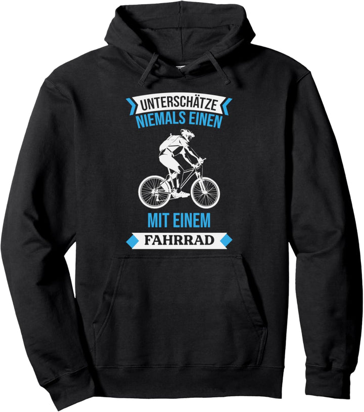 Unterschätze niemals einen Vater mit einem Fahrrad Bike Pullover Hoodie