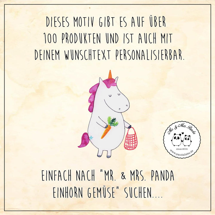 Mr. &amp; Mrs. Panda Thermobecher Einhorn Gemüse - Geschenk, Biomarkt, Einhorn Deko, Kaffeebecher, Therm