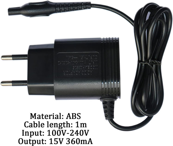 15V Rasierer Ladekabel Netzteil, Rasierer Netzteil Ladegerät, Kompatibel mit 3000 5000 7000 9000 S50