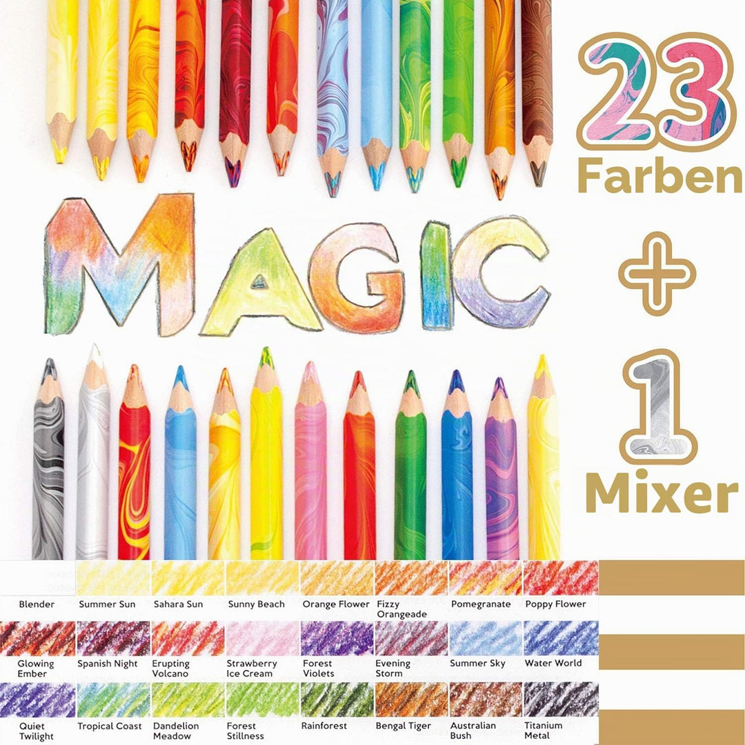 Koh-I-Noor Magic Jumbo Buntstifte, dreieckig, mehrfarbig, 24 Stück