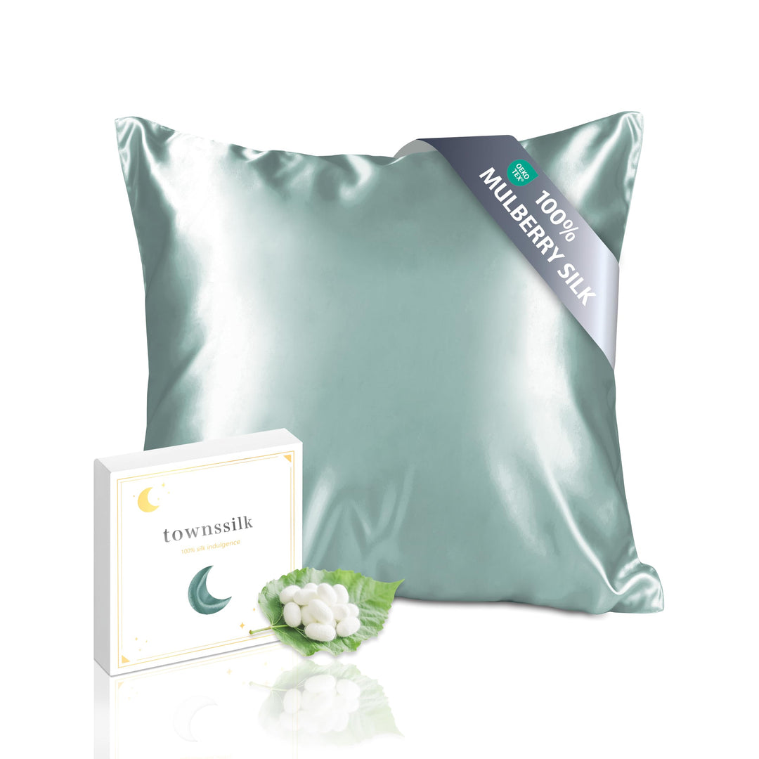 townssilk Beidseitig 100% 19mm Pure Maulbeerseide Kissenbezug für Haar und Haut Gesundheit, 1 Stück