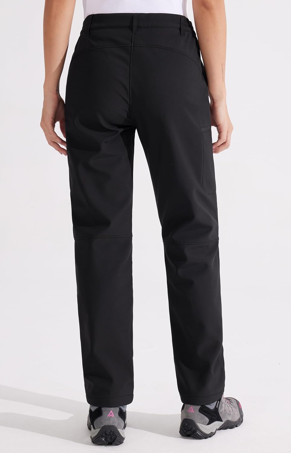 Libin Damen Wanderhose Thermohose Gefüttert Winter Outdoorhose Warme Softshellhose Wasserdicht Windd