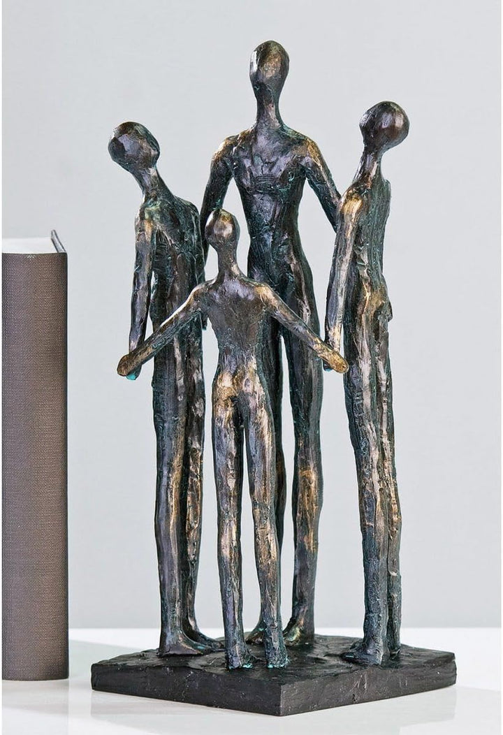Casablanca Deko ulptur Figur Group - Gruppe - Familie - braun - Poly - Höhe 30 cm