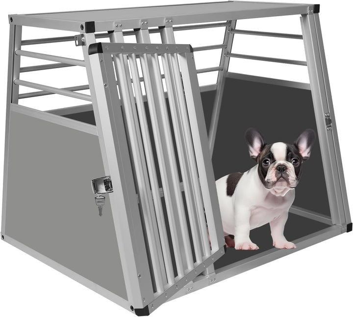 EUGAD Hundetransportbox Alu Hundebox Reisebox Autobox für grosse Hunde Husky Samojede Weimaraner Bor