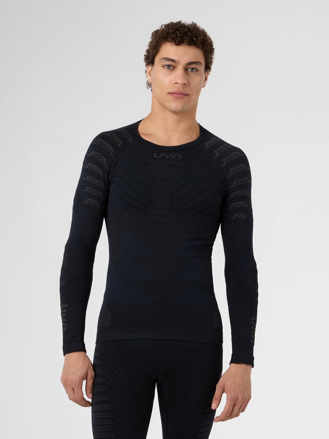 UYN Herren Resilyon Langarmshirt, Black/Anthracite, S/M