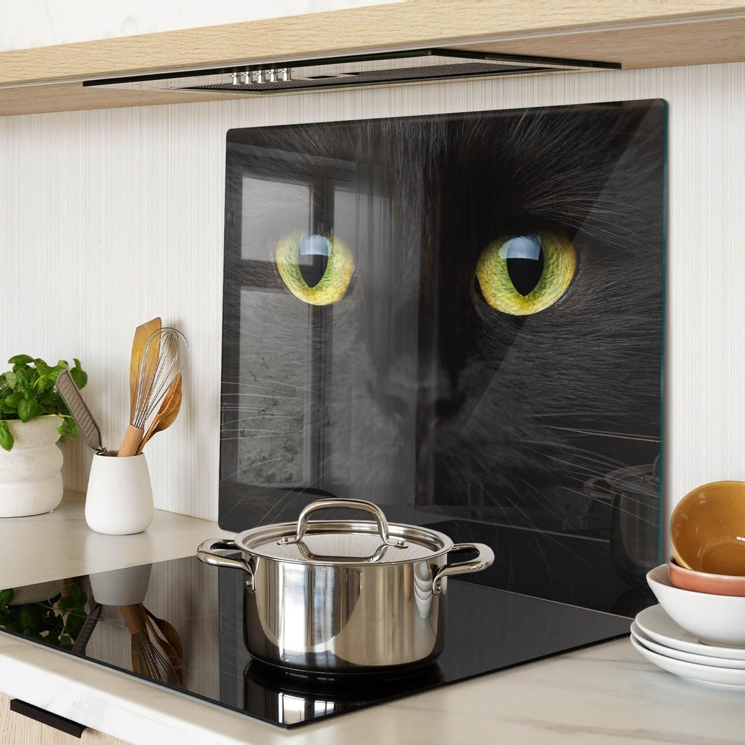 Schneidebretter Glas 60x52 cm für die Küche Plastikfrei Dünn Glasplatte Hitzebeständig Rutschfest Si