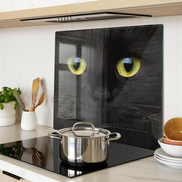 Schneidebretter Glas 60x52 cm für die Küche Plastikfrei Dünn Glasplatte Hitzebeständig Rutschfest Si