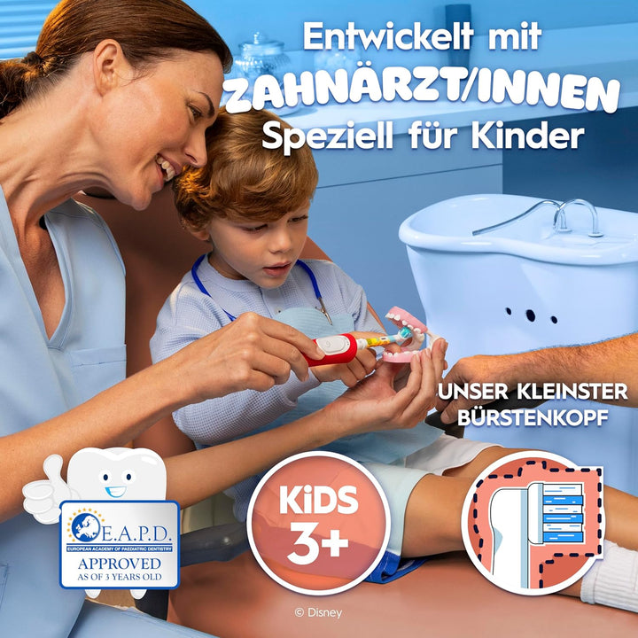 Oral-B Pro Kids König der Löwen Aufsteckbürsten für elektrische Zahnbürste, 8 Stück, extra weiche Bo