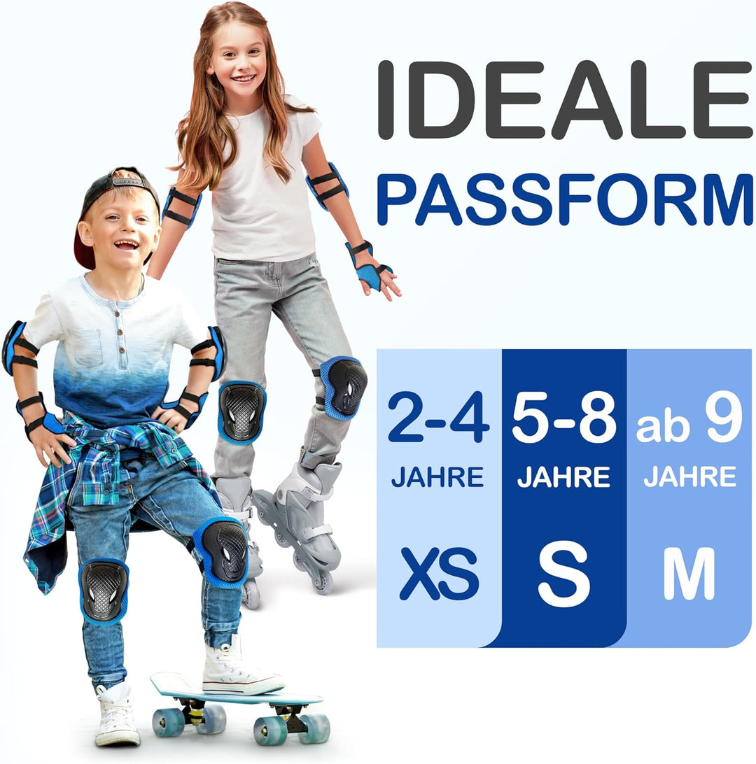Liebkern Knieschoner Kinder - Ab 2 Jahre - Sicherheitsgeprüft und Komfortabel - Robuste Inliner Scho