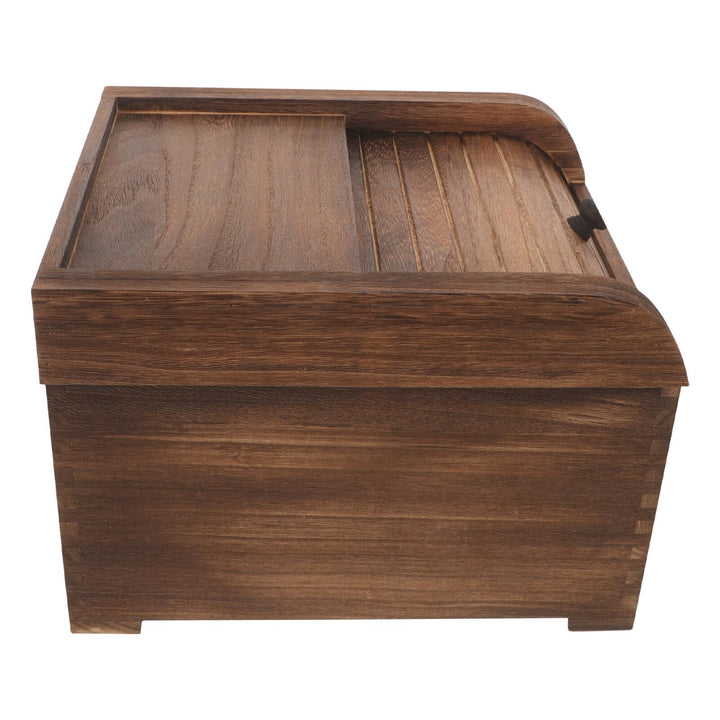 Zerodeko Holz Reisbehälter mit Deckel Vorratsbehälter für Speisekammer Getreideaufbewahrungsbox Reis
