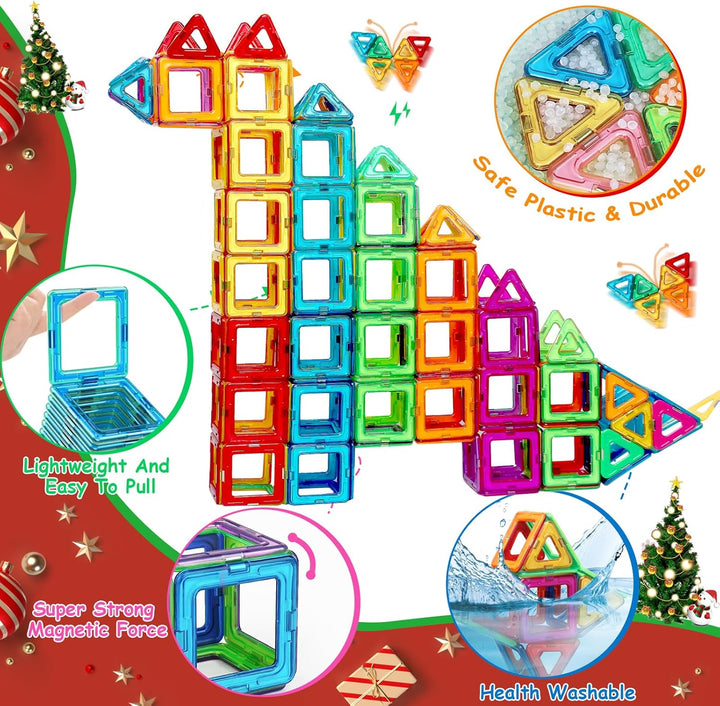 Magnetische Bausteine Spielzeug ab 3 Jahre alte Magnetspielzeug Magnete für Kinder Geschenk für Mädc