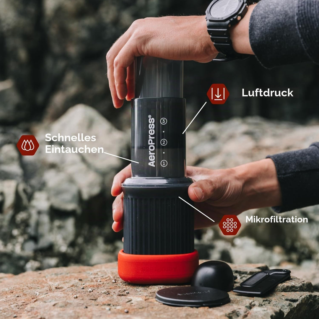AeroPress 10R11 Go, plastik, 8 ounces,