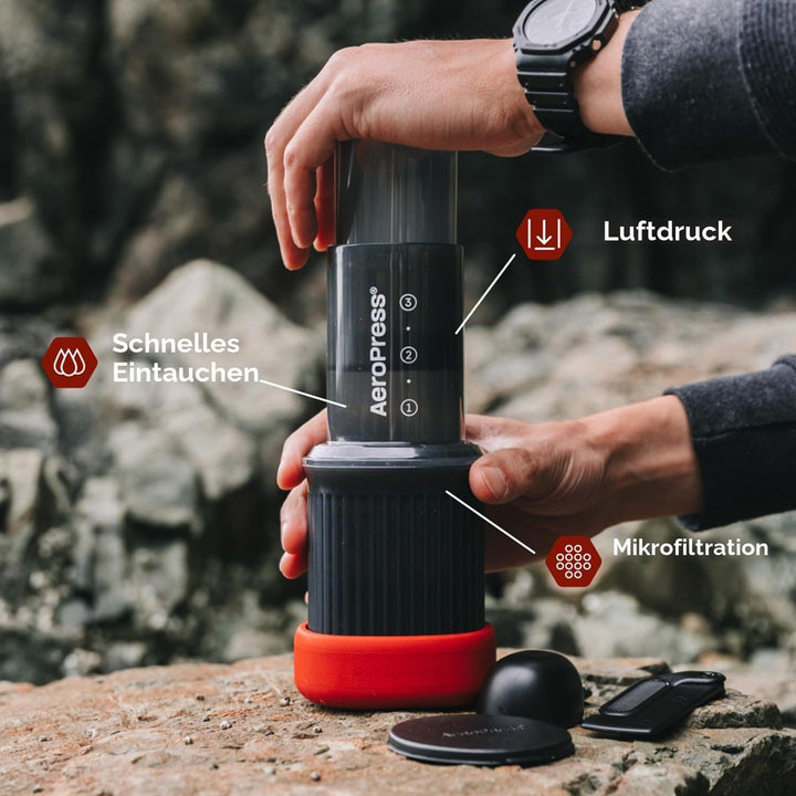 AeroPress 10R11 Go, plastik, 8 ounces,
