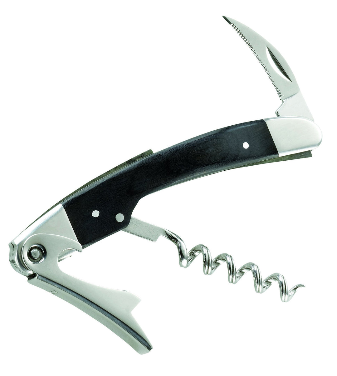 Herbertz Sommelier Kellnermesser, Pakkaholz-Schalen Messer, grau, M