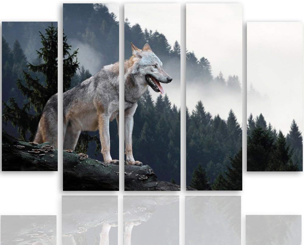 Feeby. Wandbild - 5 Teile - Deko Bilder, gedrucktes Bild, Deco Panel, Foto, Kunstdrucke, 5-Teilig, T