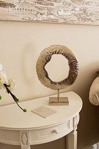 MyFlair 218018 Dekorationsskulptur, Metall, Silber, 31 x 11 x 44 cm, 8 31 x 11 x 44 cm Silber, 31 x