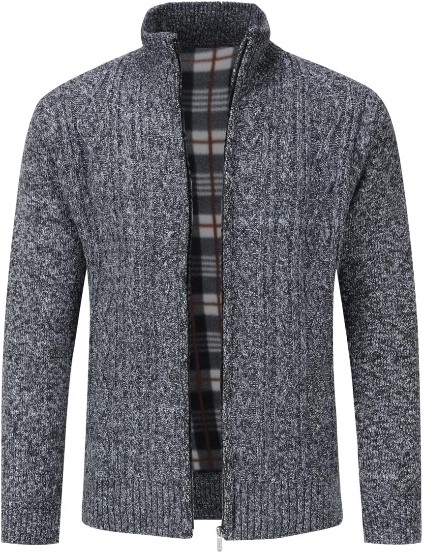 Sliktaa Herren Strickjacke Festival Cardigan Warm Trachtenjacke Mode Schlichter Pullover Langarm Swe