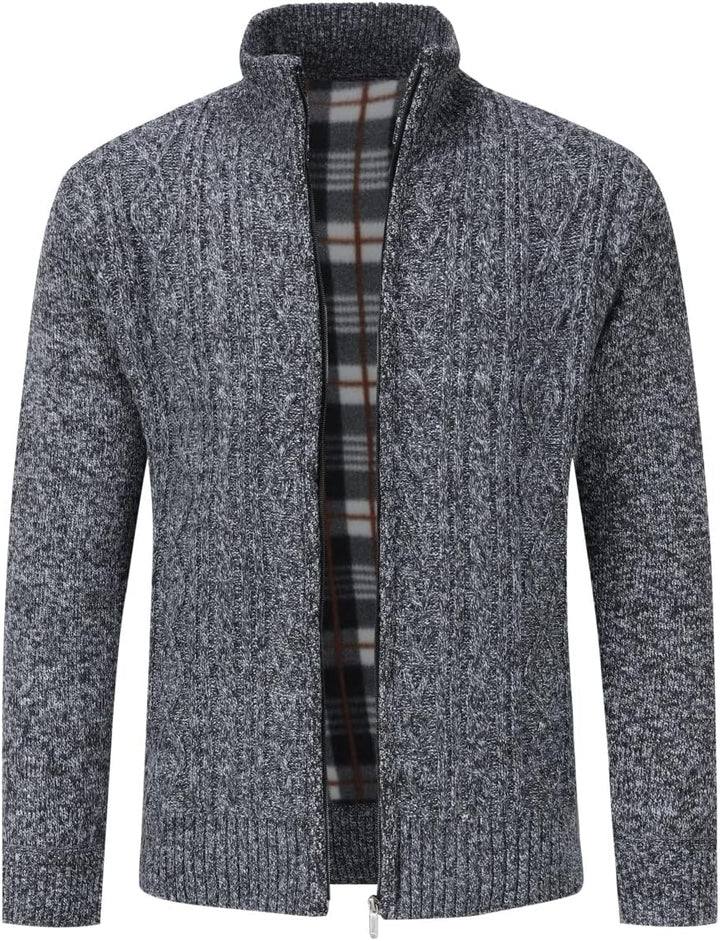 Sliktaa Herren Strickjacke Festival Cardigan Warm Trachtenjacke Mode Schlichter Pullover Langarm Swe