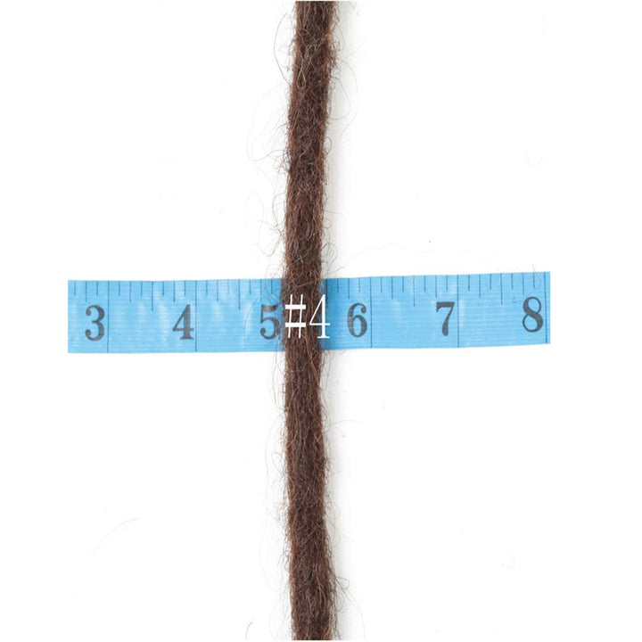 Coolbers 100% Human Hair Dreadlocks Extensions 10 Strands, 12 Inch Handmade Dread Loc Crochet Braids