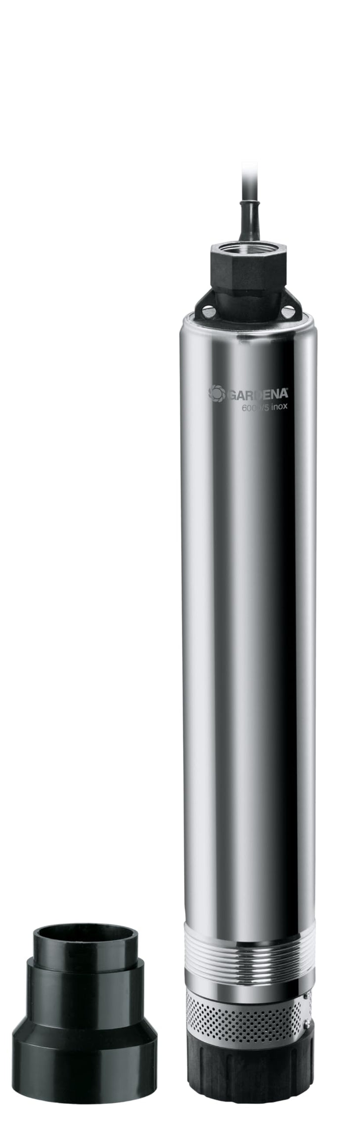 Gardena Premium Tiefbrunnenpumpe 6000/5 inox: Brunnenpumpe aus rostfreiem Edelstahl mit 6000l/h Förd